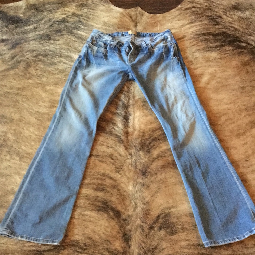 BKE denim slight flare at hem; smoke free home